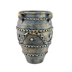 Dekorative Töpfer-Vase, künstlerische Wohnkultur, handgefertigt