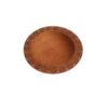 Dekorative Holz-Schale Handgefertigt mit Blumenmuster