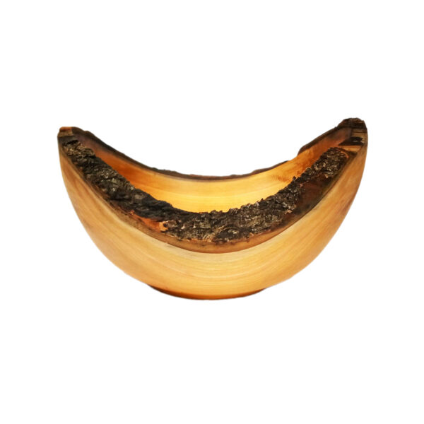 Dekorative Holz-Schale Aus Natürlichem Kirschholz Handgefertigt