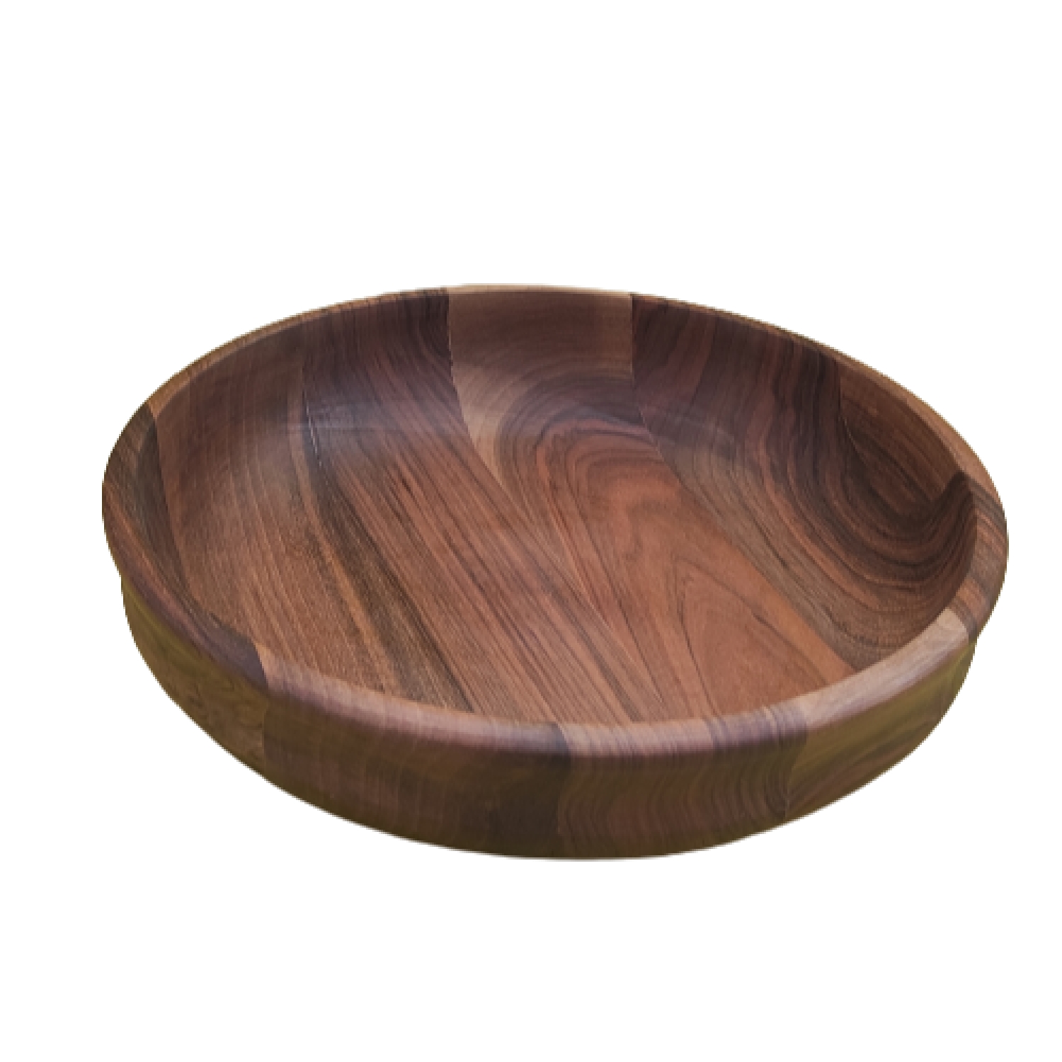 Dekorative Holz-Schale Rustikal Handgefertigt Minimalistisch Aus Walnussholz