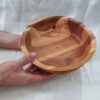 Dekorative Holz-Schale Rustikal Aus Walnuss, Kirsche & Wildwaldbaumholz