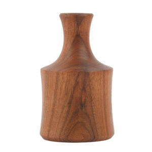 Rustikale & minimalistische dekorative Knospenvase aus massivem Naturholz – 2er-Set