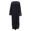 Elegante Locker geschnittene Abaya für Muslimische Frauen mit Bestickten Rosen