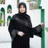 Elegante Locker geschnittene Abaya für Muslimische Frauen mit Bestickten Rosen