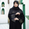 Elegante Locker geschnittene Abaya für Muslimische Frauen mit Bestickten Rosen