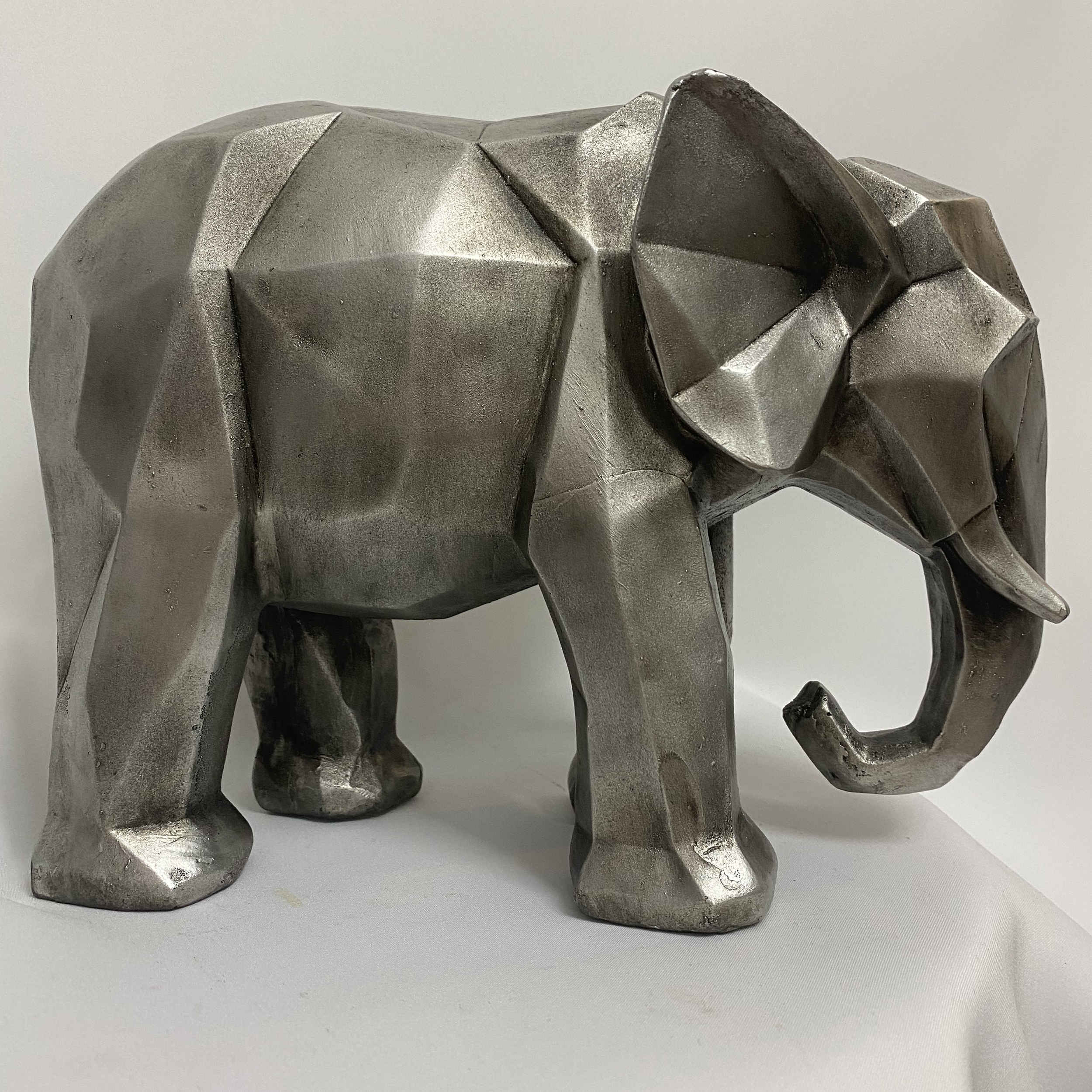 Geometrische Elefanten-Figur Tier-Skulptur für Kunsthandwerk