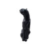 Geometrische sitzende Panther-Figur im Kubismus-Stil - Dekorative Harz-Skulptur
