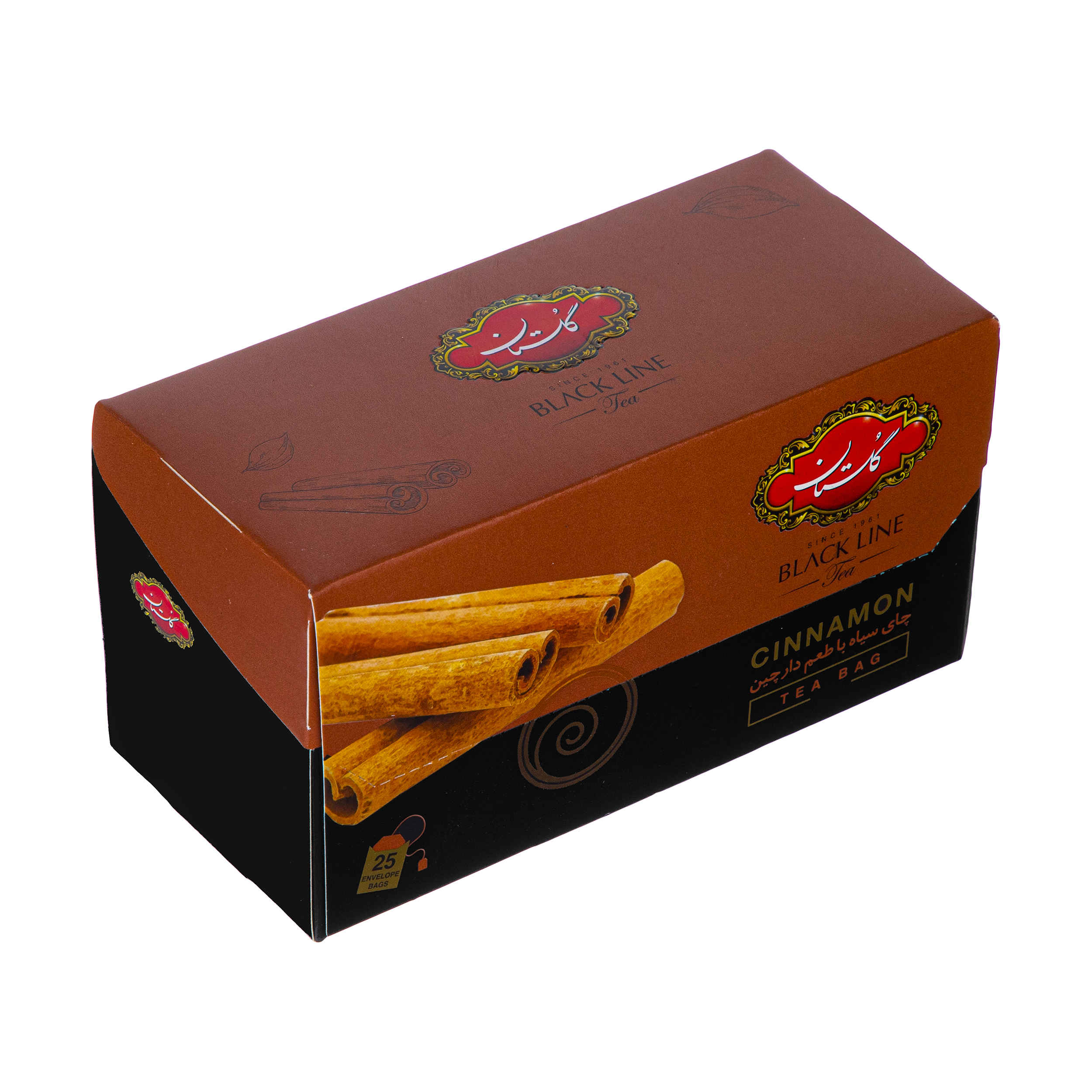 Golestan Zimt Aromatisierter Schwarzer Tee Packung mit 25 (x5)