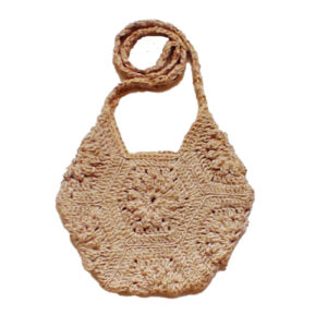 Handgewebte Hanf-Häkel-Tote Tasche – Markt Modell