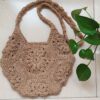Handgewebte Hanf-Häkel-Tote Tasche - Markt Modell