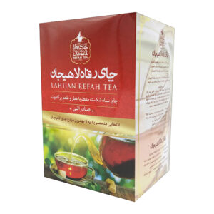 Iranischer Lahijan Refah Bergamotaromatisierter Schwarzer Tee 4 Packungen