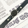 Islamisches Armband aus Leder & Jadestein verstellbar Ya Mehdi