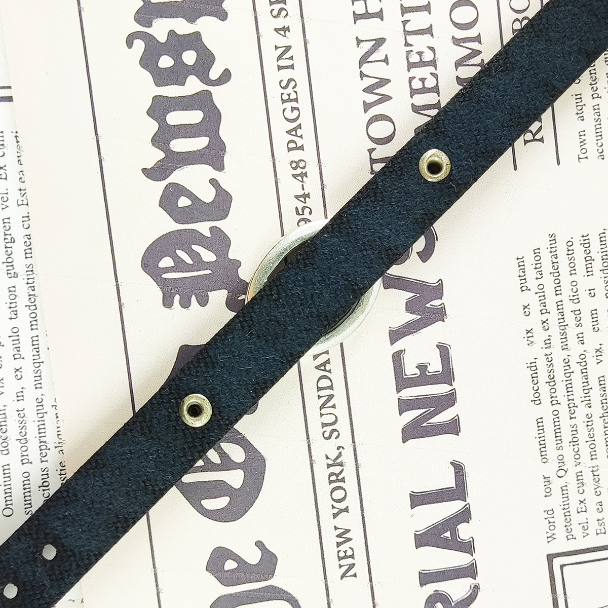 Islamisches Armband aus Leder & Jadestein verstellbar Ya Mehdi