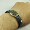 Islamisches Armband mit Leder & Hämatit verstellbar Al-Hamd Surah