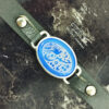 Islamisches Lederarmband mit Achatstein für Männer Modell Ya Hossein