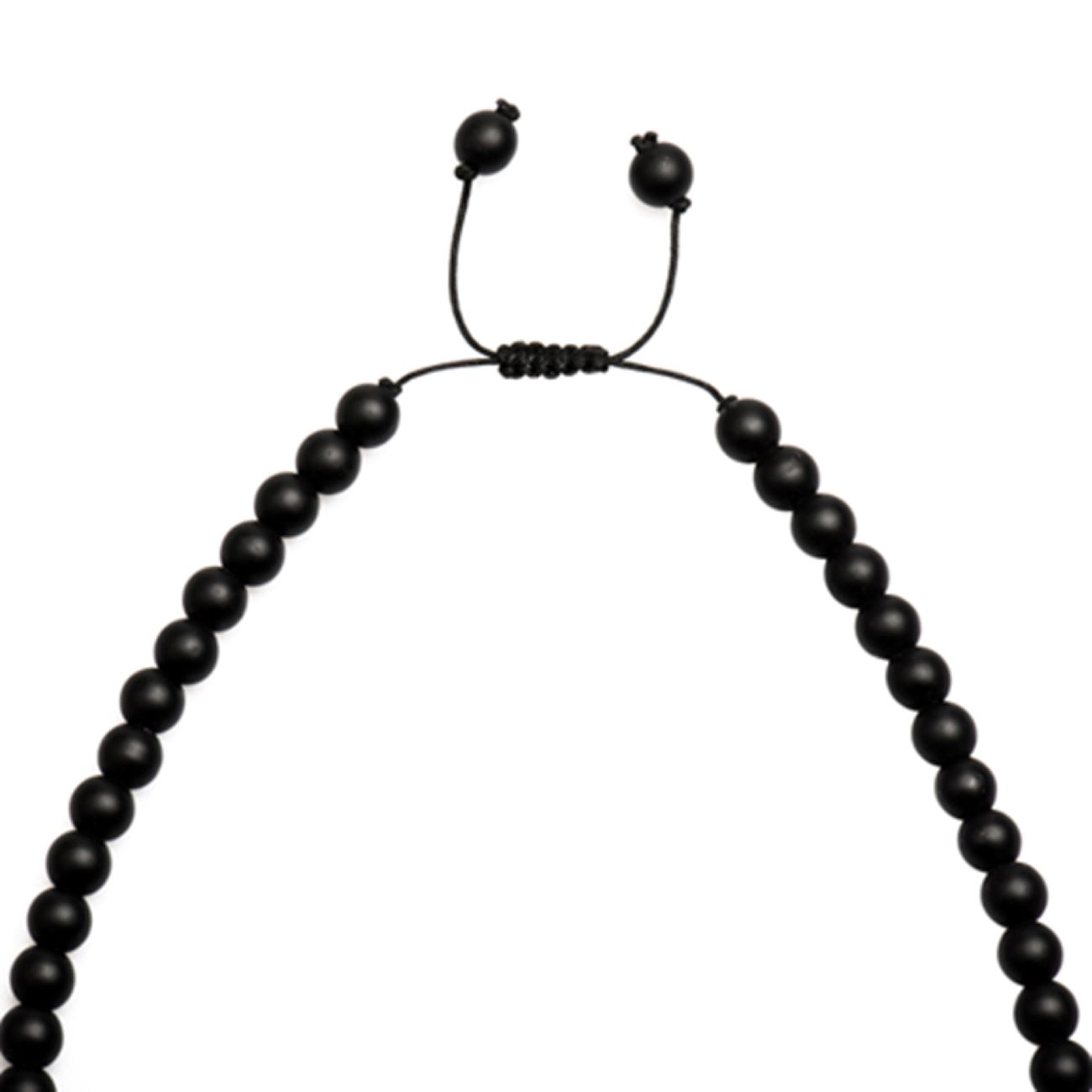 Islamische Perlenhalskette mit Ya Hossein Kalligraphie Stahl Anhänger