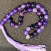 Islamischer Amethyst Rosenkranz mit 33 Gebetsperlen Tasbih gefertigt