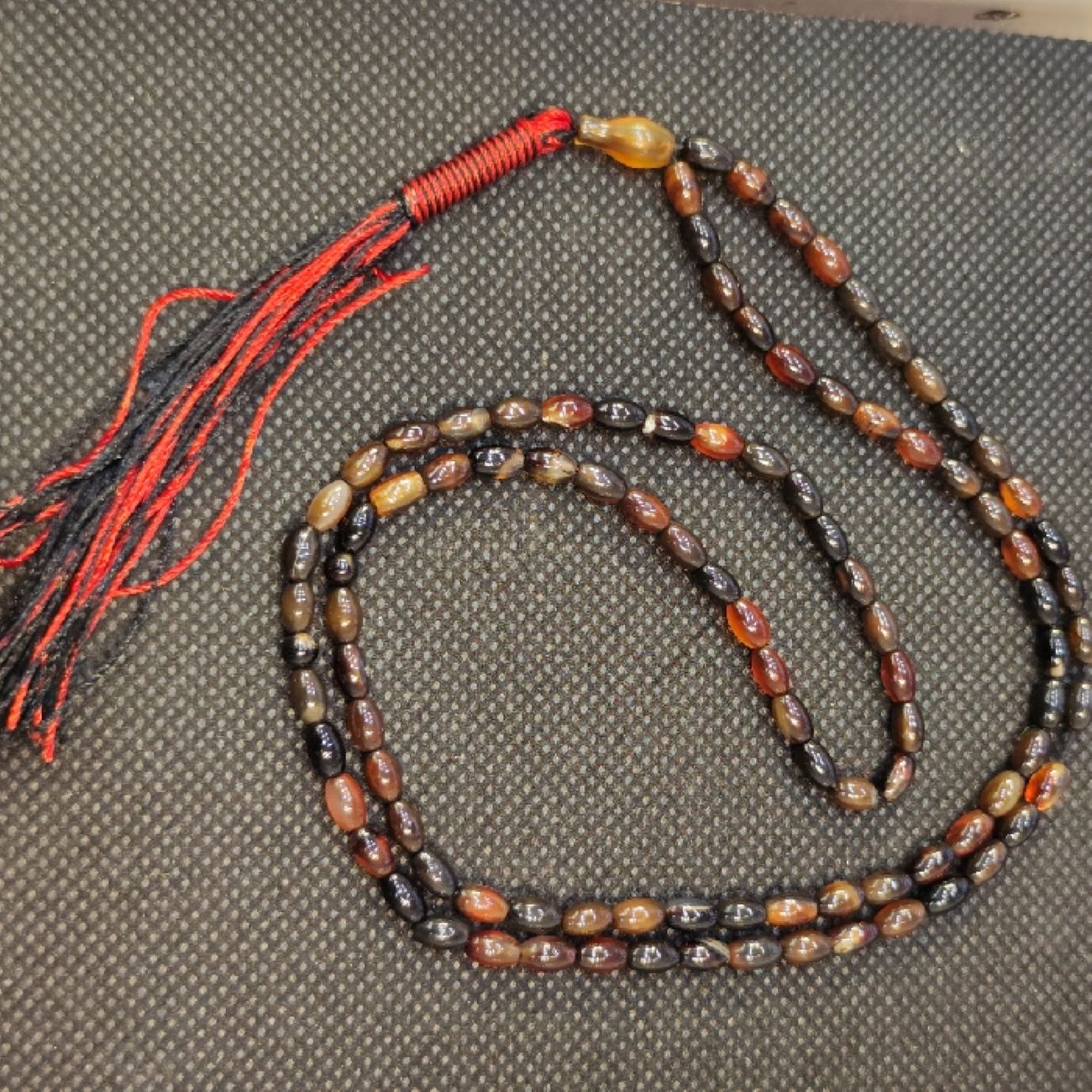 Islamischer Sulemani Hakik Rosenkranz mit 101 Gebetsperlen Tasbih Misbaha gefertigt