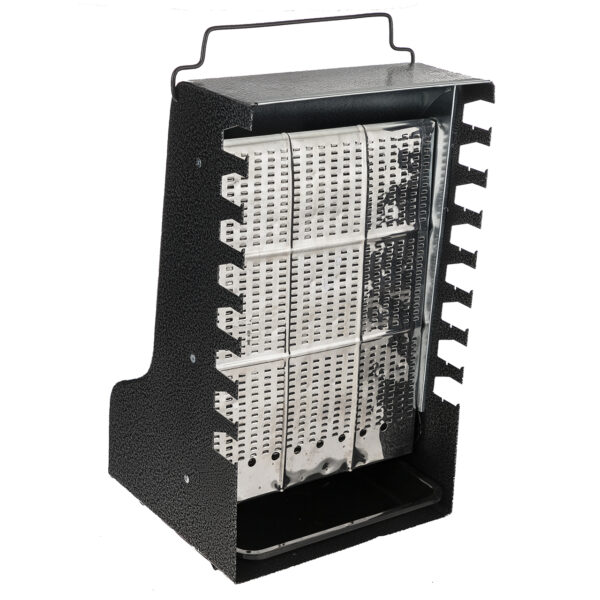 Vertikaler Kebab Gas Grill Maschine - Wandmontiert mit 8 Brennern und Hitzeschutz