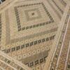 Persischer Baumwoll Kelim Teppich handgewebt in Ardabil mit geometrisch weiß