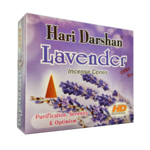 Hari Darshan Lavendel Räucherkerzen – 40 Gramm (Packung mit 4)