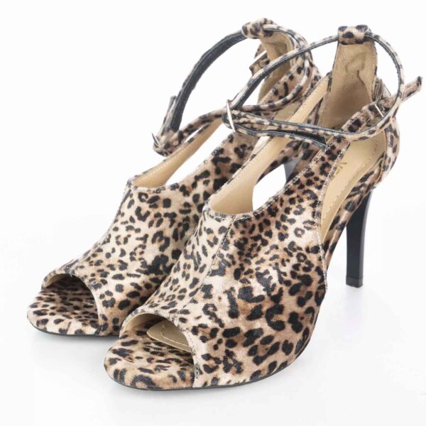 Leder Pumps für Damen mit Leopardenmuster