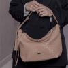 Leder Slouchy Tasche - Hobo Stil Modell Snake