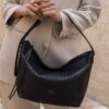 Leder Slouchy Tasche - Hobo Stil Modell Snake
