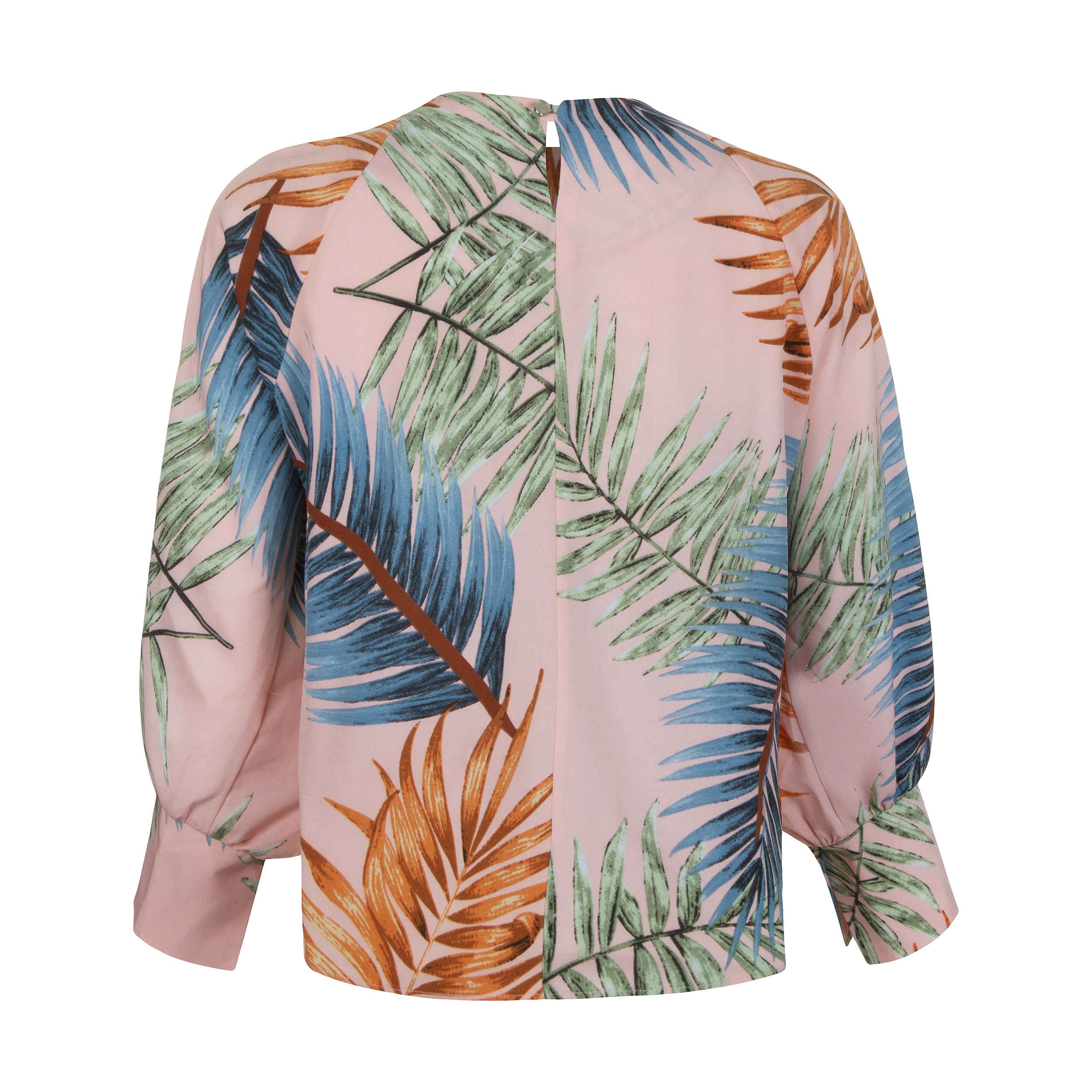 Langarmbluse für Damen mit Hawaii-Design