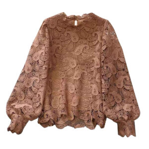 Langarmbluse für Damen mit Paisley-Design