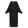 Locker geschnittene Abaya für Muslimische Frauen in Schwarz