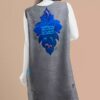 Regulär geschnittenes Kleid für Damen mit Kalligraphie Modell Afaq