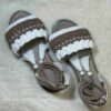 Macrame Slingback Sandalen mit Boho-Design Handgefertigt
