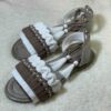 Macrame Slingback Sandalen mit Boho-Design Handgefertigt