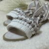 Macrame Slingback Sandalen mit Boho-Design Handgemacht