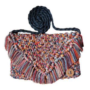 Macrame Sling Tasche – Handgewebt für Frauen Modell Marshmallow