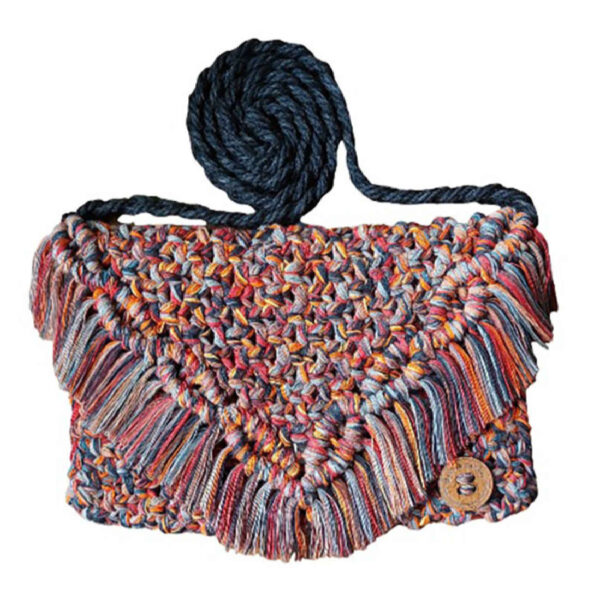 Macrame Sling Tasche - Handgewebt für Frauen Modell Marshmallow