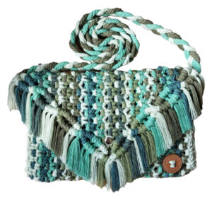 Macrame Sling Tasche – Handgewebt für Frauen Modell Nature