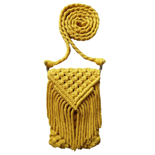 Macrame Sling Tasche für Frauen - Handgewebt mit Boho Design