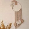 Makramee-Wandbehang Wandteppich Kunst Boho Modell Blätter