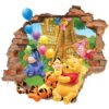 Kinderzimmer-3D-Wandsticker für das Babyzimmer Modell Winnie Puuh und Freunde