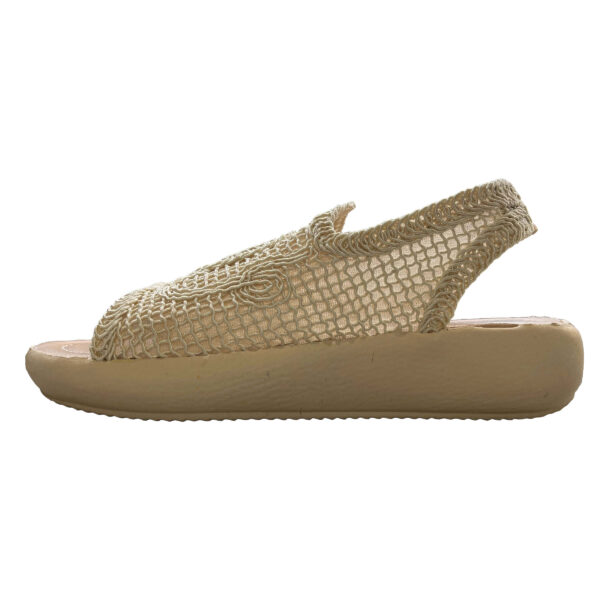 Offene Zehen flache Keilsandalen für Damen, Modell Melodie