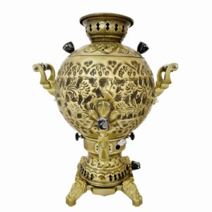 Persischer Samowar aus Messing Gas Traditionelles Design Teekocher