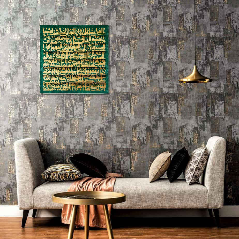 Original persische Kalligraphie Acrylgemälde – Azm Bala Gebet Design