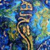 Original persische Kalligraphie Acrylkunstgemälde auf Leinwand von Danial Bakhshy