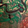 Original persische Kalligraphie-Acrylkunstgemälde auf Leinwand von Daniel Bakshi