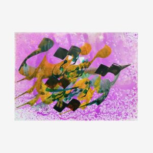 Original persische Kalligraphie Acrylgemälde auf Karton
