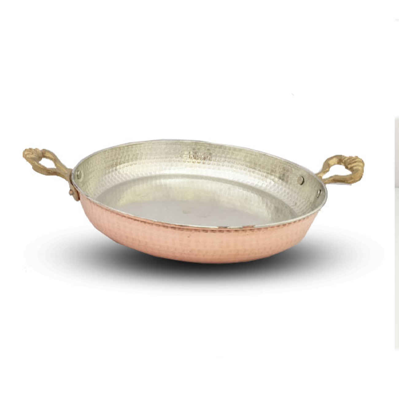 Gehammerte persische Kupferbratpfanne - Saman-Design