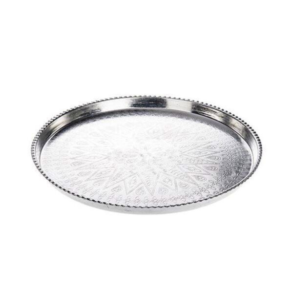 Persisches Kupfer-Serviertablett, gehämmert, Modell Hormized