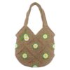 Handgewebte Häkel-Tote Tasche mit Kamille Design